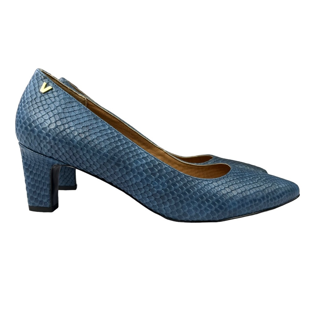 Vionic Blue Textured Heels